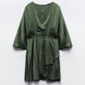 Zara Satin Effect Short Dress